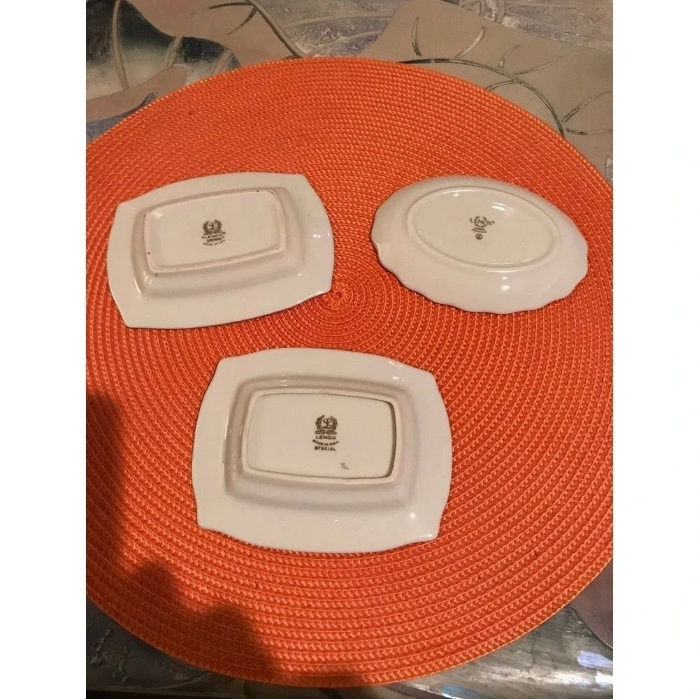 Three Lenox Decor Trays